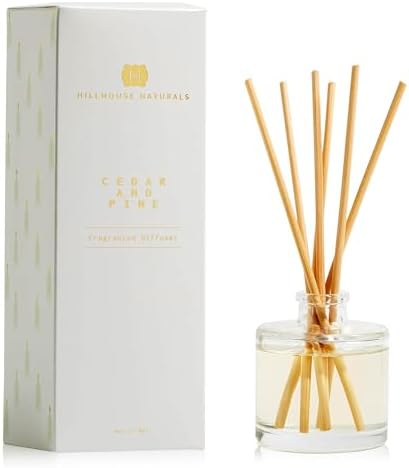 Hillhouse Naturals Cedar Pine Reed Diffuser Set