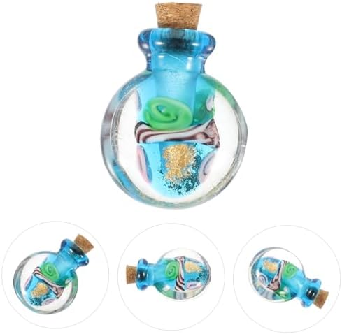 Essential Oil Diffuser Pendant Refillable Glass Bottle Necklace for DIY Jewelry