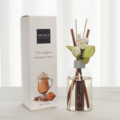 Aronica Cinnamon Vanilla Diffuser with Flower