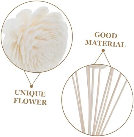 10pcs Fragrance Diffuser Sticks with Dried Flowers for Home and Office