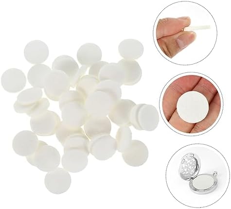 Healifty 100Pcs Essential Oil Refill Pads for Aromatherapy Necklace