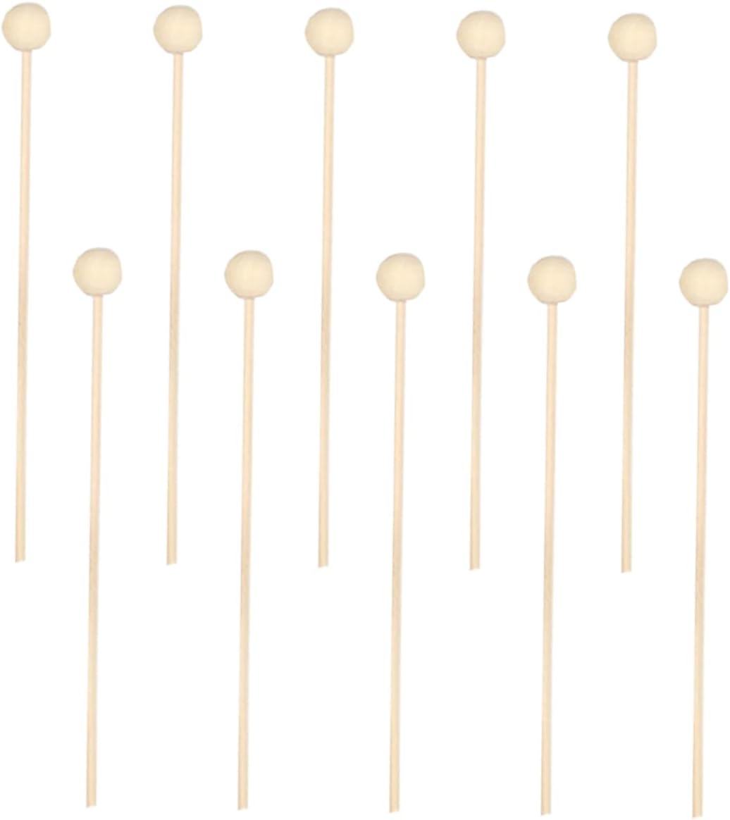 Garneck 10pcs Natural Rattan Sticks with Wooden Bead for Diffuser