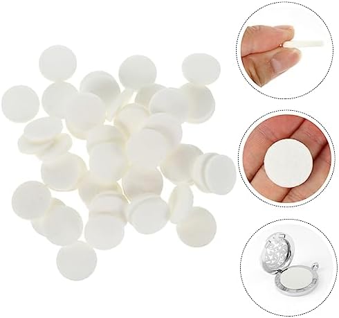 100pcs Cotton Aroma Diffuser Pads for Necklaces and Home Fragrance