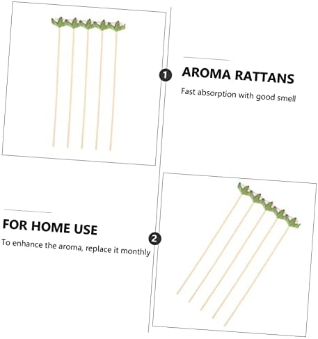 Sosoport 10pcs Aromatherapy Rattan Sticks for Diffusers