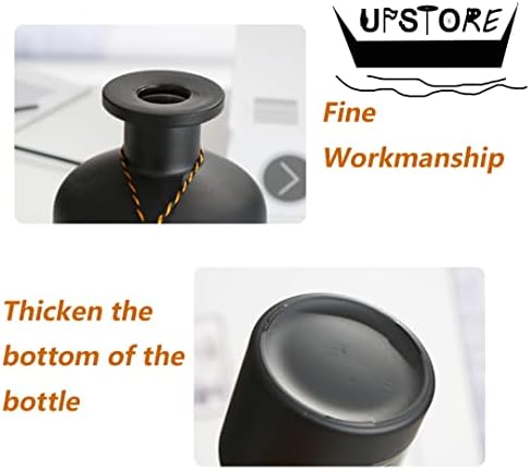 150ML Black Glass Diffuser Jar for Aromatherapy