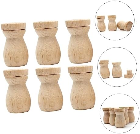6pcs Wooden Essential Oil Diffuser Pendant for Car Home Office