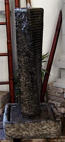 Rustic Twist Fountain with Oriental Pagoda and Meditating Buddha 1