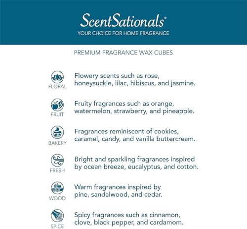 Scentsationals Scented Wax Melts Holiday Collection 4-Pack Apple Spruce