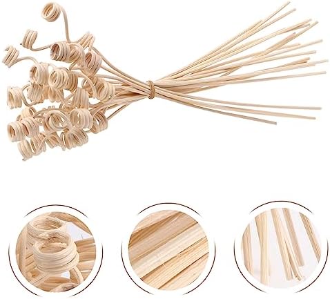 20pcs Aroma Diffuser Sticks Natural Rattan Replacement for Home Fragrance