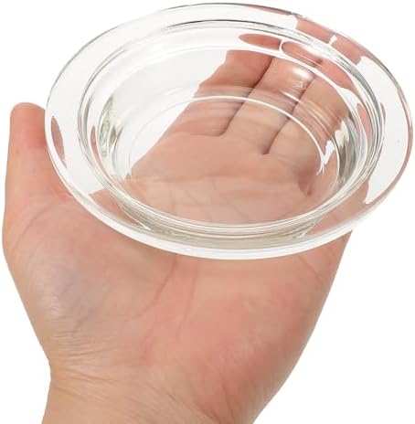 Veemoon 2pcs Glass Aromatherapy Wax Burner Dish