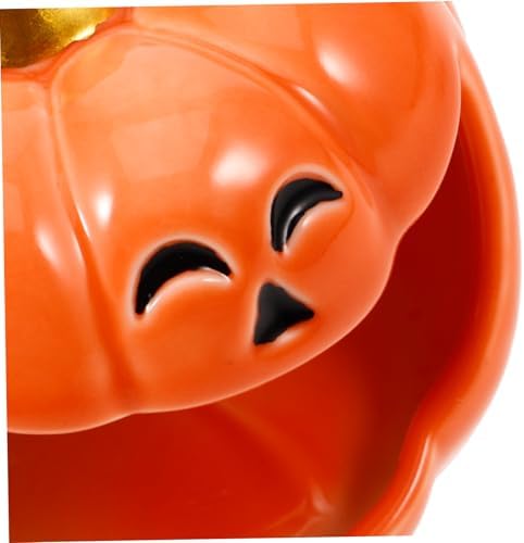 PRETYZOOM Halloween Pumpkin Ceramic Incense Burner for Sage and Aromatherapy