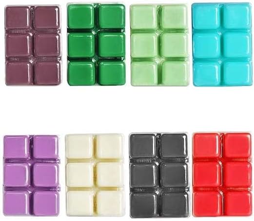 Set of 8 Assorted Wax Cubes for Home Fragrance