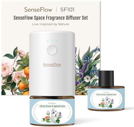 SenseFlow SF101 Waterless Ultrasonic Diffuser - 100 Plant-Based