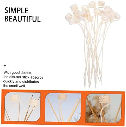 Luxshiny 20Pcs Rattan Aroma Diffuser Sticks for Home Fragrance