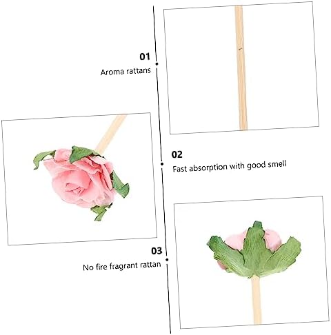Sosoport 10pcs Aromatherapy Rattan Sticks for Diffusers