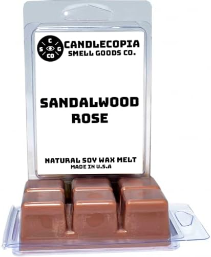 Candlecopia Sandalwood Rose Vegan Wax Melts 12 Cubes