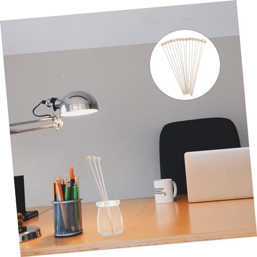 VALICLUD 15Pcs Wood Bead Aroma Diffuser Sticks for Home Fragrance