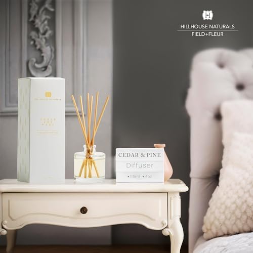 Hillhouse Naturals Cedar Pine Reed Diffuser Set
