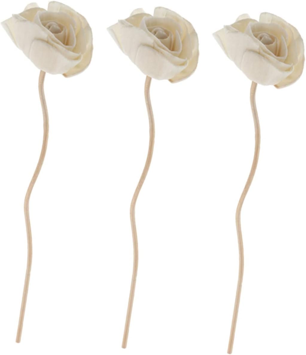 Zerodeko 3pcs Aromatherapy Diffuser Sticks with Rattan Flowers