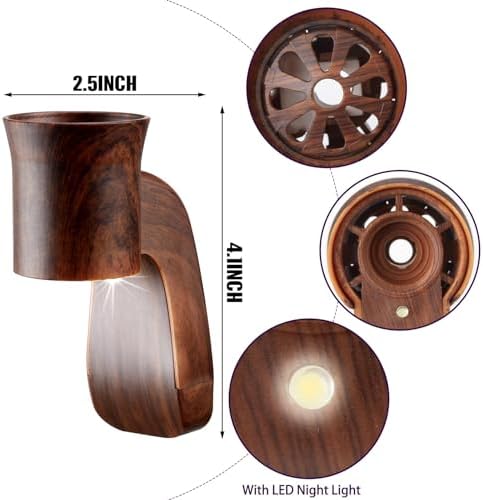 Nitial Wall Fragrance Plug In with Night Light 4 Pcs