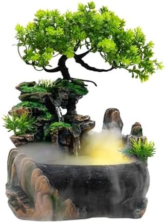 DONSU Indoor Water Fountain with LED Light