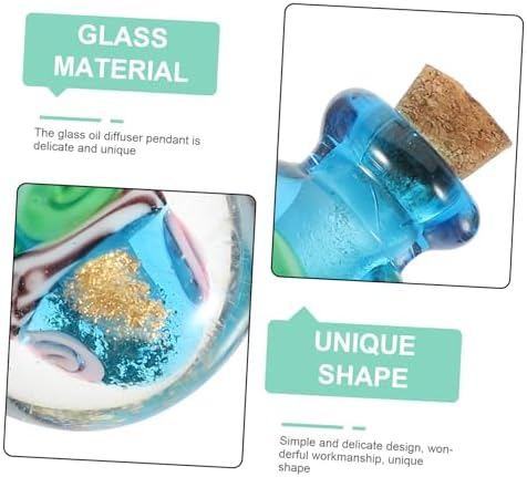PartyKindom Glass Perfume Diffuser Bottle Necklace