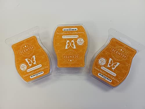 Scentsy Pumpkin Cinnamon Swirl Wickless Candle Bar 3-Pack