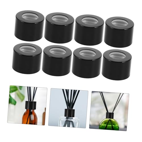 10pcs Black Reed Diffuser Jar Lids Durable Tooth Stoppers