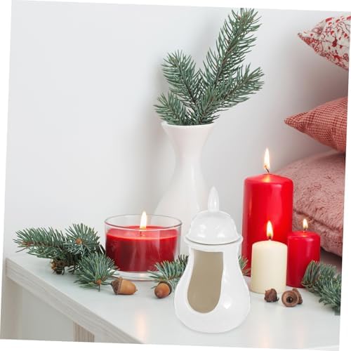 PRETYZOOM Ceramic Incense Burner Tealight Wax Warmer