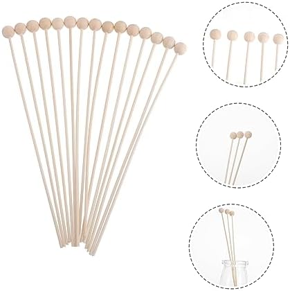 Happyyami 15pcs Wooden Diffuser Sticks for Aromatherapy