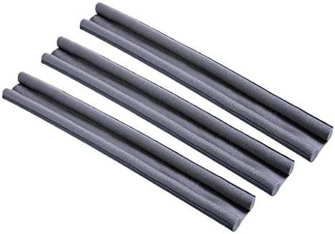 3pcs Black Front Draft Stopper for Door and Window Sealing
