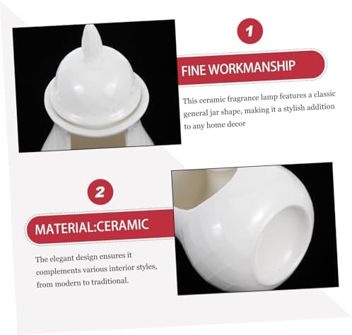 PRETYZOOM Ceramic Incense Burner Tealight Wax Warmer