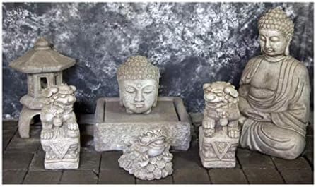 Buddha Head Fountain with Kamakura Lantern and Chan Chu Package 1097