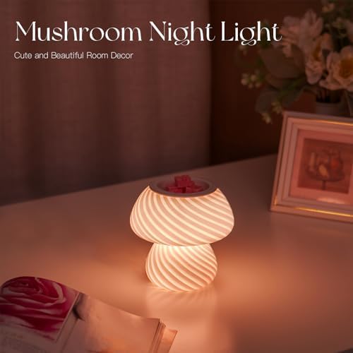 Candeldo Mushroom Wax Melter Warmer - Cute Fragrance Candle Lamp