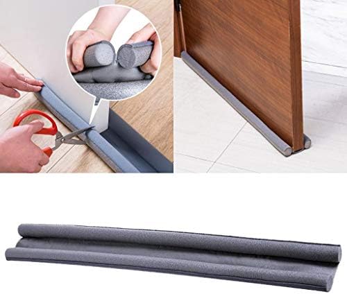 3pcs Black Front Draft Stopper for Door and Window Sealing