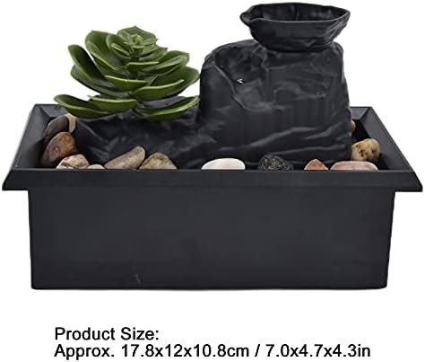 Yechiry Tabletop Fountain with LED Light and USB Power