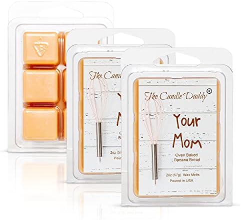 The Candle Daddy Your Mom Oven Baked Banana Bread Scented Wax Cubes