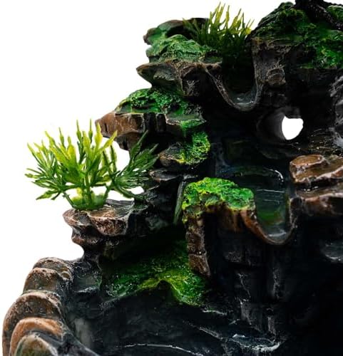 Atomizing Desktop Fountain with Bonsai and LED Light