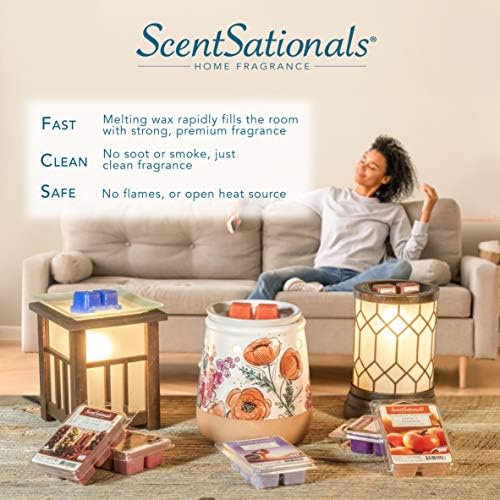 Scentsationals Art Glass Wax Melt Warmer - Flame Free