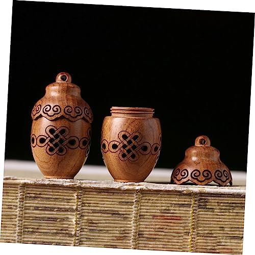 Carving Wooden Aromatherapy Diffuser Pendant