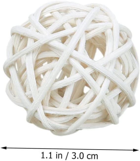 Happyyami 25pcs Aromatherapy Rattan Balls Handmade Decor