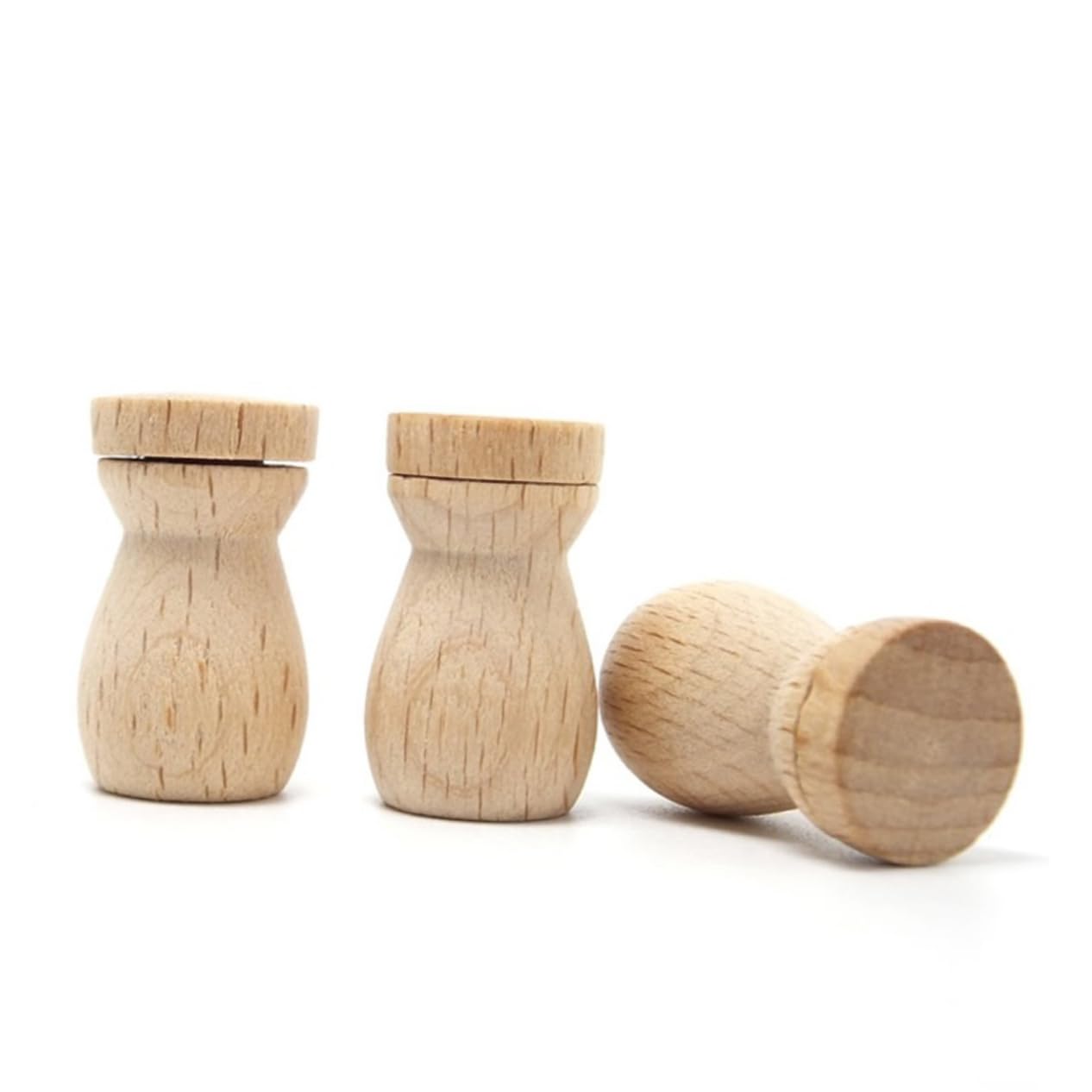 6pcs Wooden Diffuser Pendant Scented Oil Bottle for Car Home and Travel