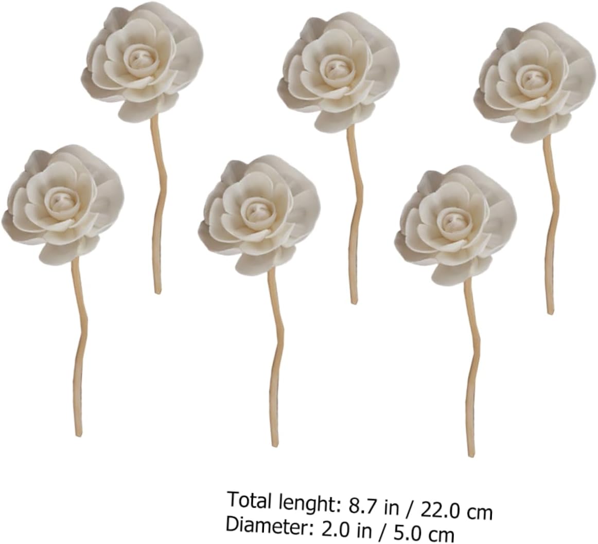 Cabilock 6pcs Rattan Diffuser Sticks for Aromatherapy Natural Fragrance