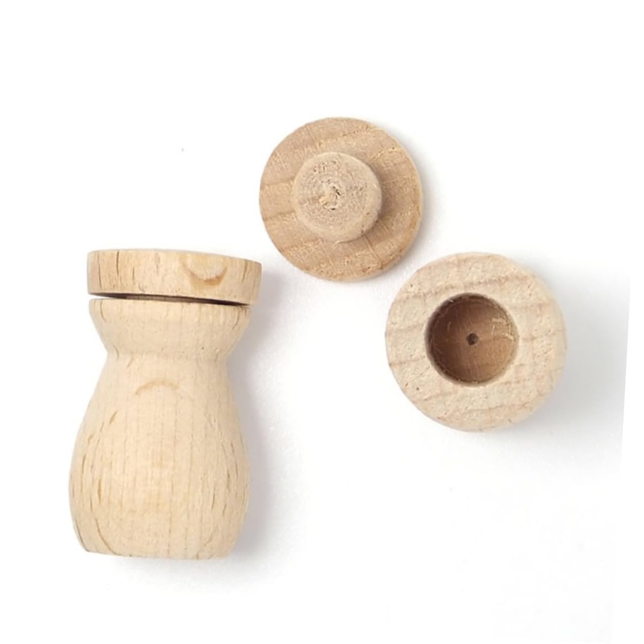 6pcs Wooden Diffuser Pendant Scented Oil Bottle for Car Home and Travel