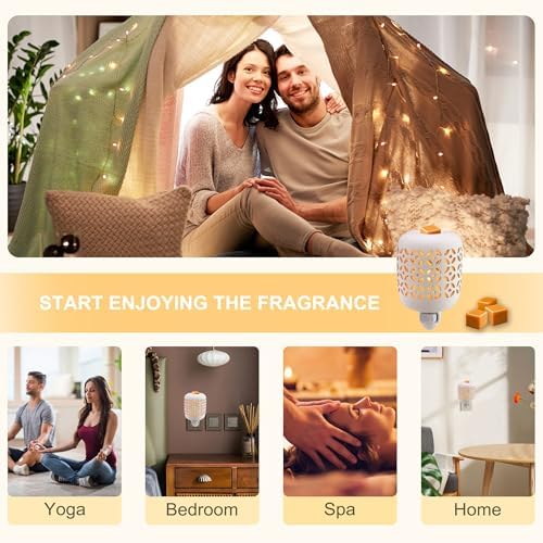 CVHOMEDECO Wall Plug-in Wax Melts Warmer with Night Light