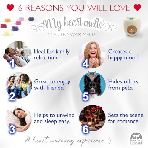 Spiced Cappuccino Wax Melts - 16pcs Heart-Shaped Gift Box