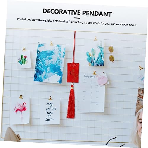 Chinese Style Red Auto Pendant Sachet with Tassel