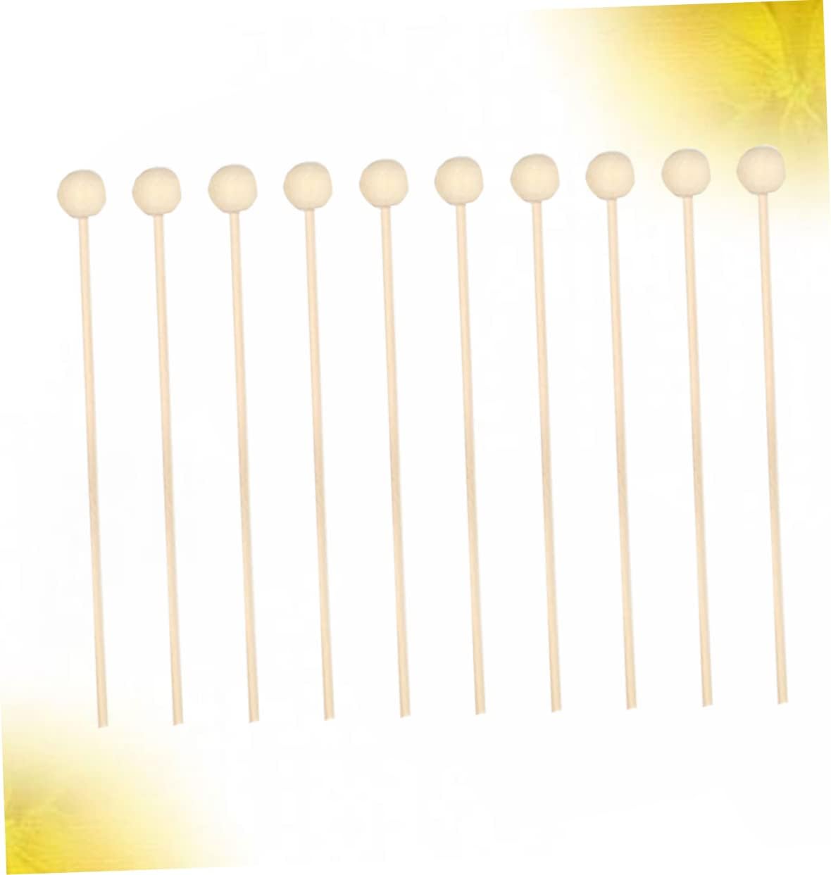 10Pcs Natural Rattan Diffuser Sticks with Wooden Beads for Home Office Fragrance