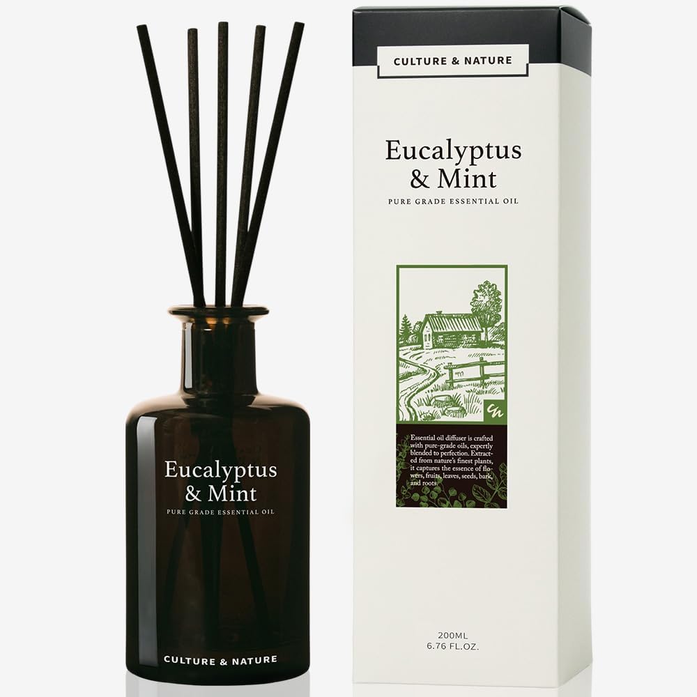 Culture Nature Pure Grade Essential Oil Diffuser with Eucalyptus and Mint