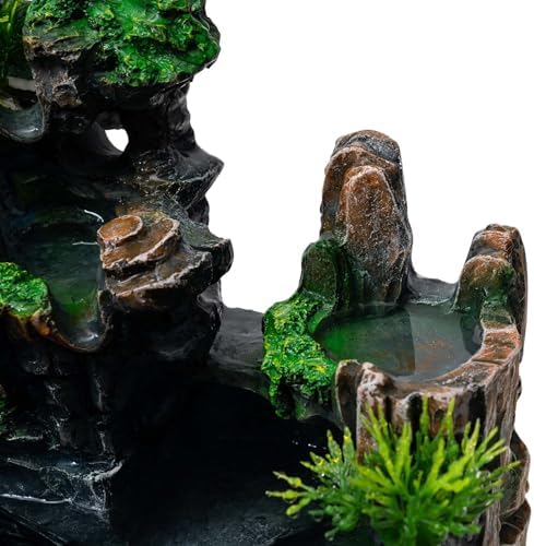 Atomizing Desktop Fountain with Bonsai and LED Light